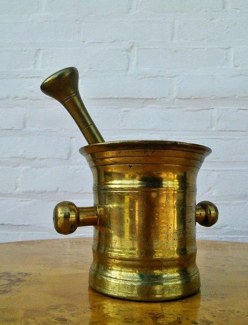 Vijzel en stamper - Brons, Antiek en Kunst, Curiosa en Brocante