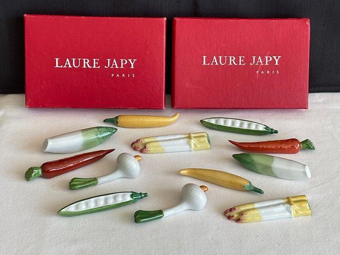 LAURE JAPY Paris , porseleinen bestekleggers in de vorm van, Antiek en Kunst, Antiek | Meubels | Tafels