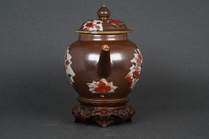 Kangxi (1662-1722) - Theepot - Hoge kwaliteit - pioenen,, Antiek en Kunst, Antiek | Overige Antiek