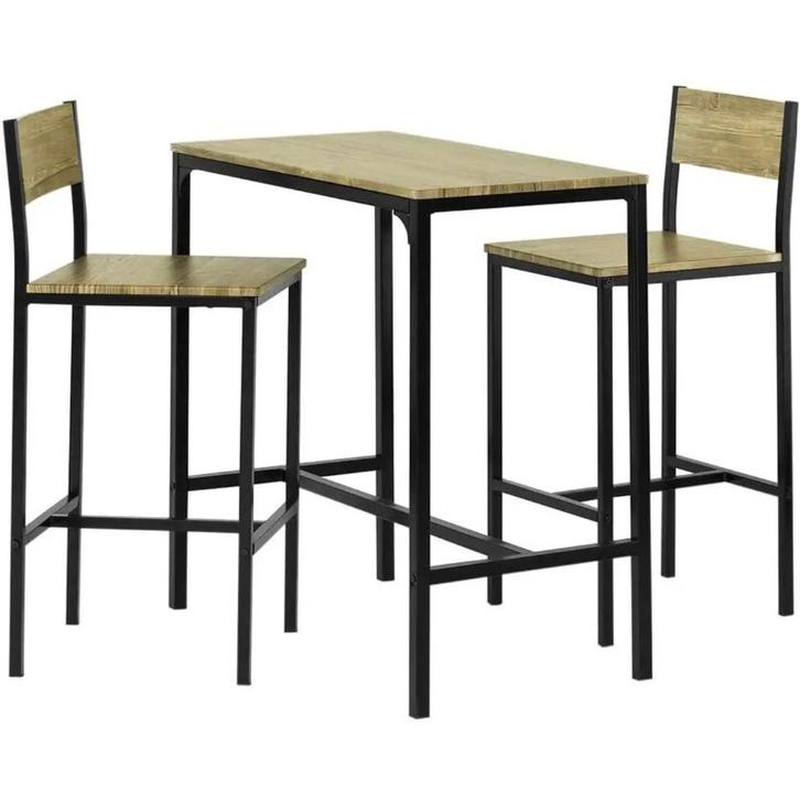 2dekans | SoBuy Bistrotafel - Bistro Meubelen - Bartafel - 2, Tuin en Terras, Tuinsets en Loungesets, Ophalen of Verzenden