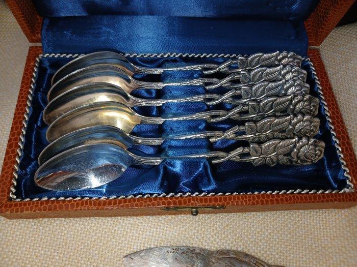 Arthur Otto, Köln - Bestekset voor 6 personen (21) -, Antiek en Kunst, Antiek | Zilver en Goud