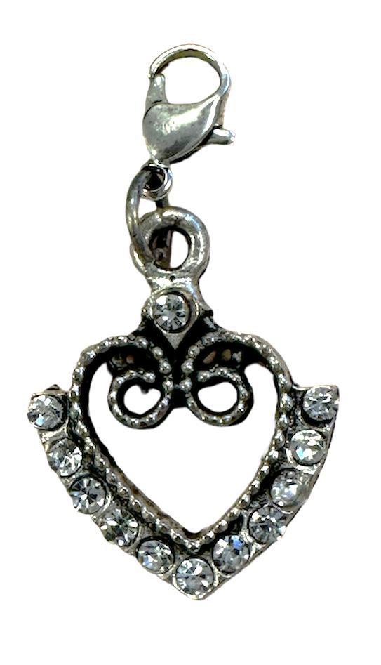 Trachten Anhänger Herz mit Strass-Steinen, Hobby en Vrije tijd, Feestartikelen, Nieuw, Verzenden