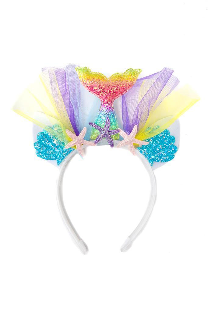 Haarband Zeemeermin Regenboog Diadeem Schelpen Irridescent G, Kleding | Dames, Carnavalskleding en Feestkleding, Nieuw, Ophalen of Verzenden