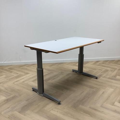 Tweedehands Aspa Zit-sta elektrisch bureau, 160x80 cm, licht, Huis en Inrichting, Bureaus, Stabureau, Gebruikt, Elektrisch