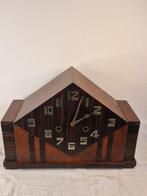 Amsterdamse School klok - Junghans - Hout, Messing -, Antiek en Kunst