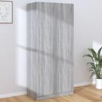 vidaXL Kledingkast 90x52x200 cm bewerkt hout grijs sonoma, Huis en Inrichting, Kasten | Kleerkasten, Verzenden, Nieuw