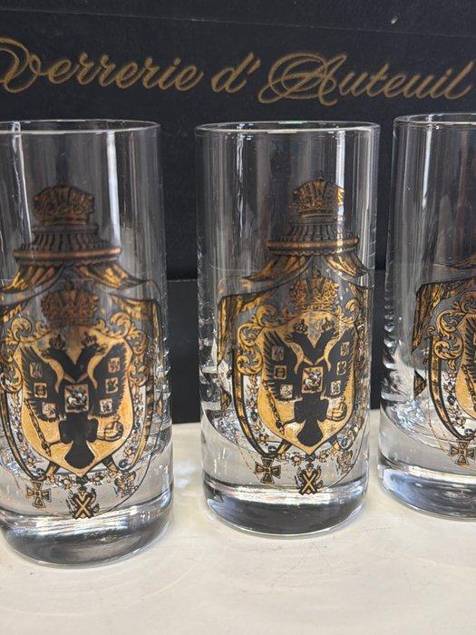 Verrerie dAUTEUIL - Drinkglas (6) - Imperiale tweekoppige, Antiquités & Art, Curiosités & Brocante