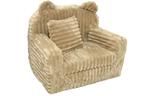 Kinderfauteuil - slaapbankje - corduroy - 51x40x41cm - beige, Ophalen of Verzenden, Nieuw