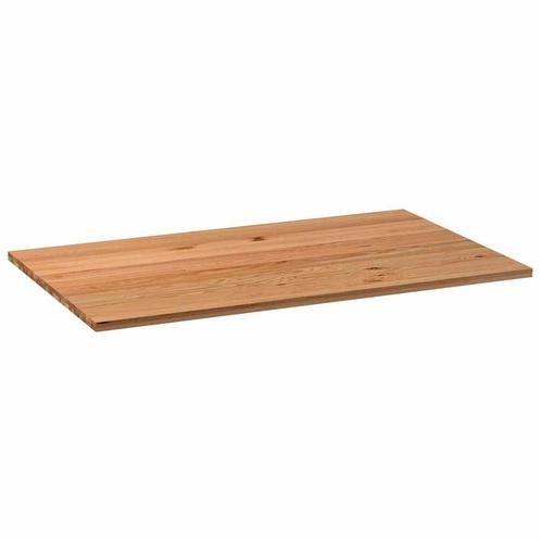 vidaXL Tafelblad rechthoekig 200x120x4 cm massief eikenhout, Huis en Inrichting, Tafelonderdelen, Nieuw, Verzenden