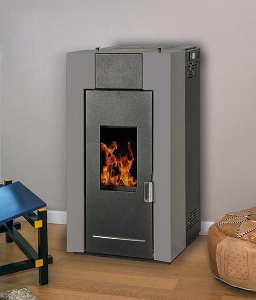 Cv pelletkachel Micra 13-17 kW zelfreinigend verwarmt huis, Huis en Inrichting, Kachels, Pelletkachel, Hout, Nieuw, Vrijstaand