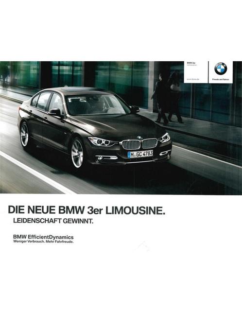 2011 BMW 3 SERIE SEDAN BROCHURE DUITS, Boeken, Auto's | Folders en Tijdschriften