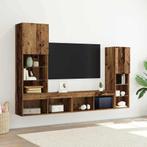 vidaXL TV Kast 4 pcs Oud hout 40.5 x 30 x 102 cm Bewerkt, Huis en Inrichting, Verzenden, Nieuw