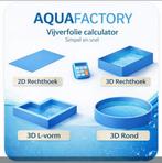 Vijverfolie 2D rechthoek /3D rechthoek / 3D L-vorm / 3D rond, Tuin en Terras, Nieuw, Vijverfolie