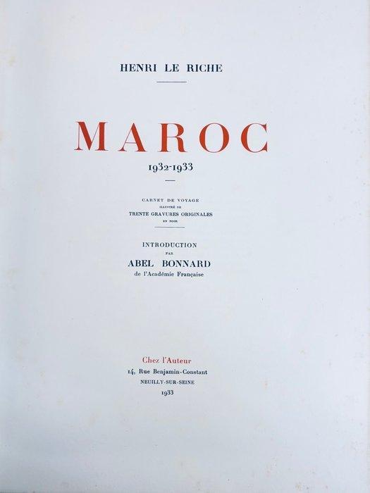 Henri Le Riche / Abel Bonnard - Maroc 1932-1933 : carnet de, Antiek en Kunst, Antiek | Boeken en Manuscripten