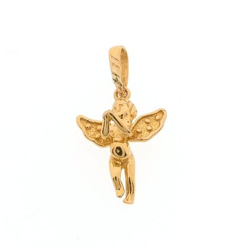 18 Krt. Gouden hanger van een engel (religieus), Bijoux, Sacs & Beauté, Bracelets à breloques, Enlèvement ou Envoi