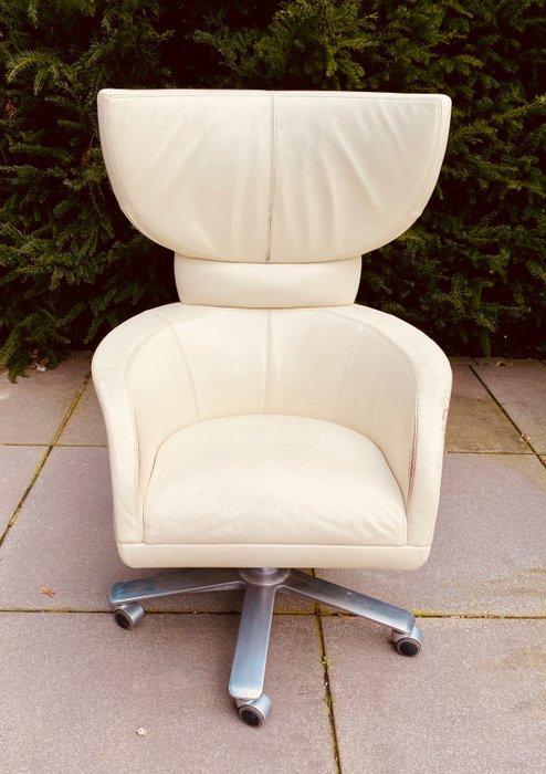 Giorgetti - Leon Krier - Fauteuil - Selectus - Leder, Metaal, Antiek en Kunst, Antiek | Meubels | Stoelen en Sofa's