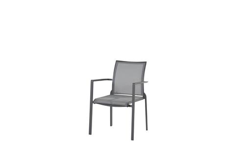 Taste by 4 Seasons Melbourne stapelbare tuinstoel antraciet, Tuin en Terras, Tuinsets en Loungesets