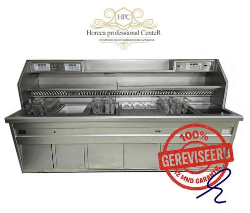 Gereviseerde Florigo HR bakwand friteuse 3 pan Bak.pl., scoo, Zakelijke goederen, Horeca | Keukenapparatuur, Ophalen of Verzenden