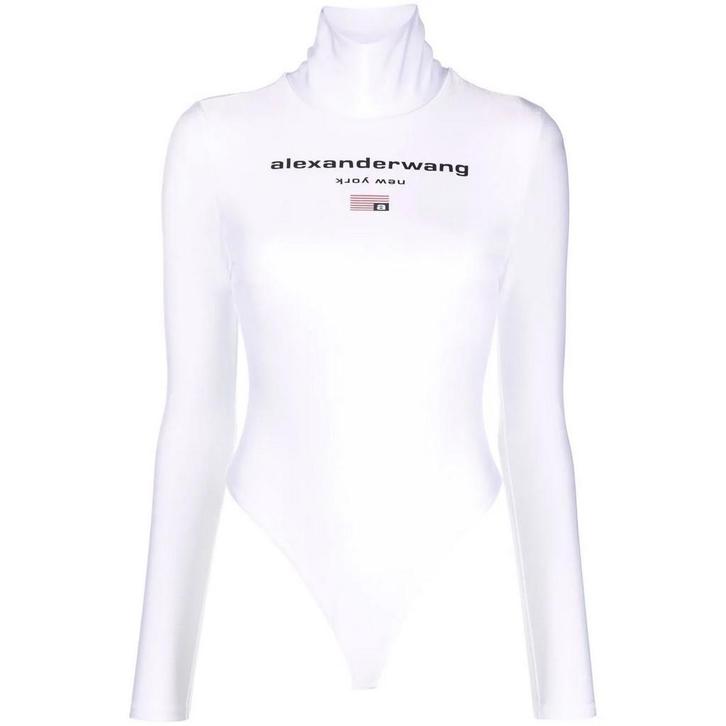 AlexanderWang.T • witte body met logo • L, Kleding | Dames, Truien en Vesten, Wit, Nieuw, Verzenden