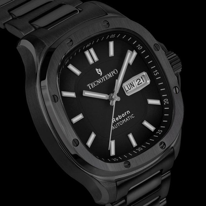 Tecnotempo - Automatic - Reborn - All black - Zonder, Handtassen en Accessoires, Horloges | Heren