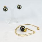 2-delige sieradenset - 18 karaat Geel goud Parel, Handtassen en Accessoires, Antieke sieraden
