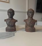Vuurbok (2) - Gietijzer - Andirons, marine-admiraal, Antiek en Kunst
