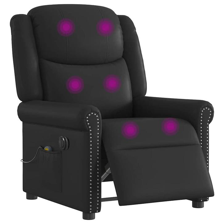 vidaXL Massagestoel elektrisch verstelbaar kunstleer, Huis en Inrichting, Fauteuils, Nieuw, Verzenden