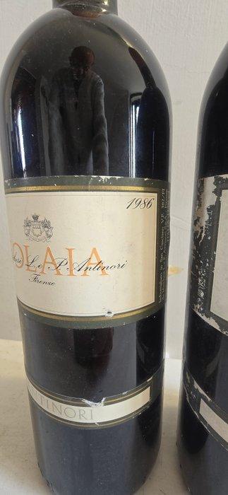 1986 Antinori, Solaia - Toscane - 2 Fles (0,75 liter), Verzamelen, Wijnen
