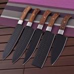 Keukenmes - Kitchen knife set - Rozenhout en poedercode,, Antiek en Kunst