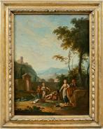 Jean Baptiste Caudot (1682-1757) - Arcadian Landscape with, Antiek en Kunst