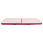 Gymnastiekmat met pomp opblaasbaar 500x100x20 cm PVC roze, Nieuw, Verzenden