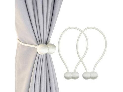 Veiling - Gordijnmagneten set van 2 - wit, Huis en Inrichting, Stoffering | Gordijnen en Lamellen, Nieuw