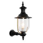 Buitenverlichting wand rond Lindau Muurlamp Zwart, Verzenden, Nieuw