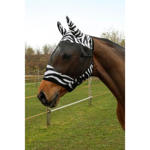Vliegenmasker zebra met oorbescherming full - kerbl, Dieren en Toebehoren, Paarden en Pony's | Overige Paardenspullen, Nieuw