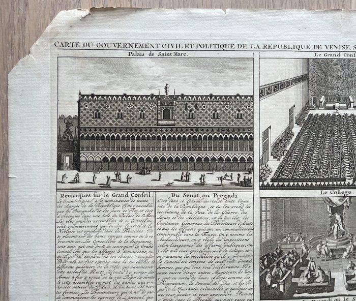 Italië - Venise; Gueudeville / Chatelain - Carte du, Boeken, Atlassen en Landkaarten