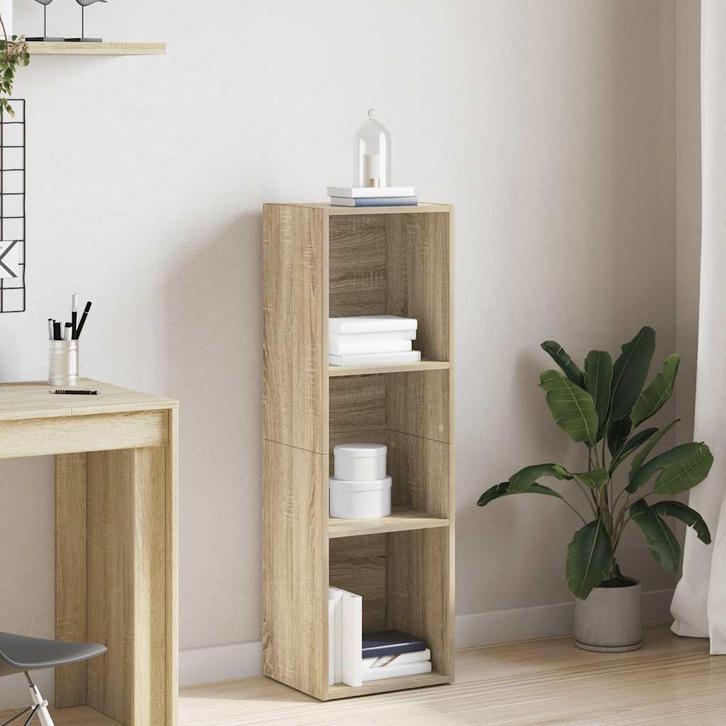 vidaXL Boekenkast/tv-meubel 36x30x114cm bewerkt hout sonoma, Huis en Inrichting, Kasten | Boekenkasten, Nieuw, Verzenden