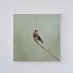 Matthieu van Riel - Goldfinch on a Branch, Antiek en Kunst
