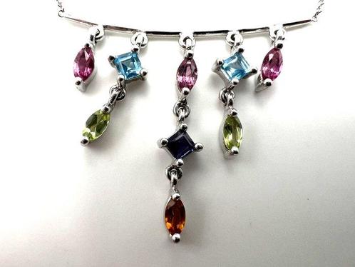 Zonder Minimumprijs - Ketting met hanger - 18 karaat Witgoud, Handtassen en Accessoires, Antieke sieraden