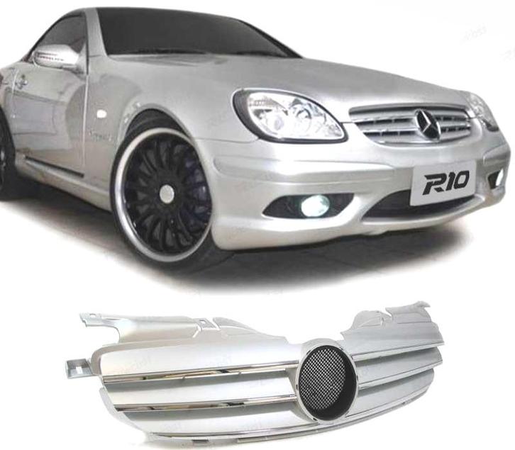 CALANDRE MERCEDES SLK R170 96-04 LOOK SPORT ARGENT CHROMÉ, Auto-onderdelen, Carrosserie, Verzenden
