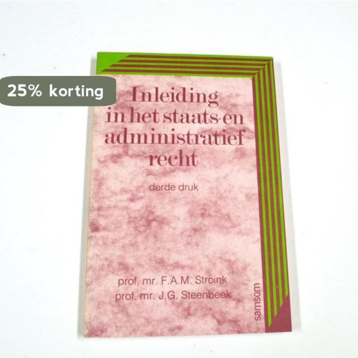 INLEIDING STAATS- ADM RECHT 3E DR 9789060923511 Stroink, Boeken, Wetenschap, Gelezen, Verzenden