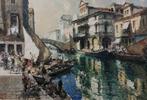 Luigi Pagan  (1907-1980) - Canal Vena Palazzo Mascheroni