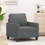 vidaXL Fauteuil Gris foncé 60 cm Tissu, Huis en Inrichting, Zetels | Zetels, Verzenden