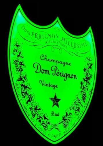 Tribute to Dom Perignon Champagne green Label - Panneau