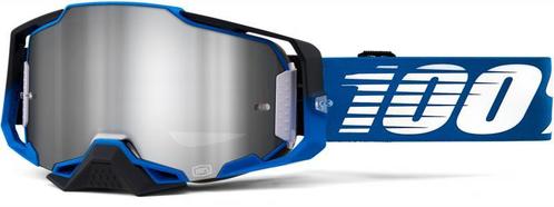 100% 2022 Armega Rockchuck Crossbril Blauw / Zwart (Lens: Zi, Motos, Accessoires | Autre, Enlèvement ou Envoi