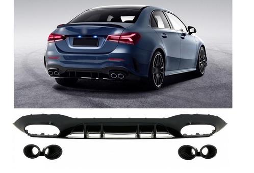 A45 AMG Look Diffuser voor Mercedes Benz A-Klasse V177 Sedan, Auto diversen, Tuning en Styling, Ophalen of Verzenden
