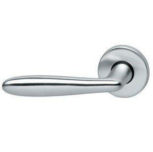 Intersteel enkele deurkruk Phobos links op rozet chroom mat, Doe-het-zelf en Bouw, Hang- en Sluitwerk, Ophalen of Verzenden
