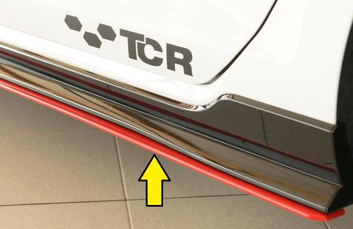 Side skirt aanzetstuk | Volkswagen | Golf VII GTI-TCR 2019-, Auto-onderdelen, Carrosserie, Nieuw, Volkswagen, Verzenden