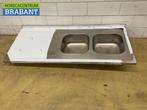 RVS Spoelblad Dubbele spoelbakken 170 x 70 cm Horeca, Zakelijke goederen, Ophalen of Verzenden, Nieuw in verpakking