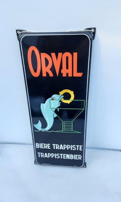 Emaillerie Belge - Orval - Emaille bord - Genummerd n 381 -, Antiek en Kunst, Antiek | Wandborden en Tegels