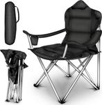 Campingstoel - Visstoel - Vouwstoel - Kampeerstoel - Zwart -, Tuin en Terras, Verzenden, Nieuw